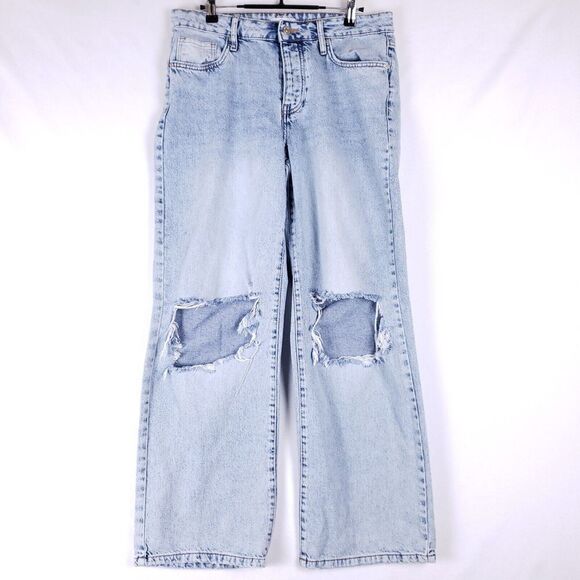 Forever 21 Denim - Forever 21 Jeans Womens Size 30 Blue Faded Distressed Baggy Loose Skater Grunge